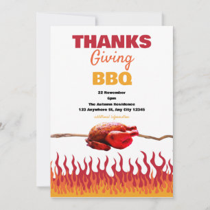 Invitation BBQ de Thanksgiving
