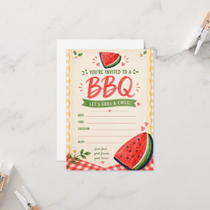 Invitation BBQ d'été