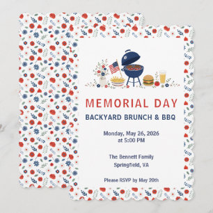 Invitation BBQ du Memorial Day   SA Memorial Flora