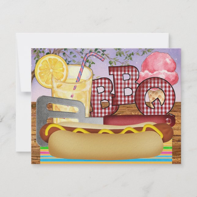 Invitation BBQ - Fête de cuisine - SRF (Devant)