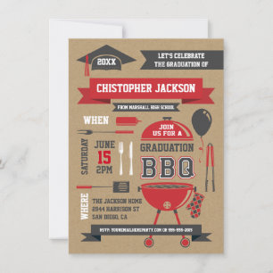 Invitation BBQ Gradation Rustique II
