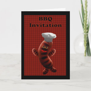 Invitation BBQ Invite - barbecue Invite