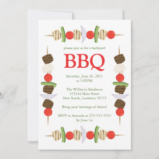 Invitation BBQ Jardin