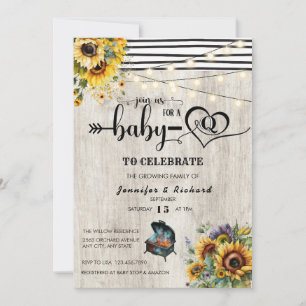 Invitation BBQ Neutre les sexes BABY SHOWER Douche Coupl