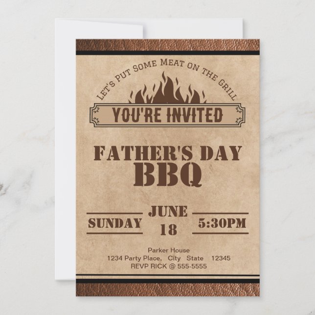Invitation BBQ Pour Toute Occasion (Devant)
