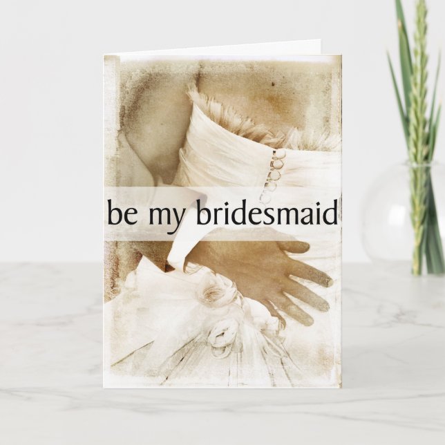 Invitation Be My Bridesmaid Invite for Bridal Attendants (Devant)