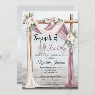 Invitation Beach Arbor Brunch & Bubbly Fête des mariées