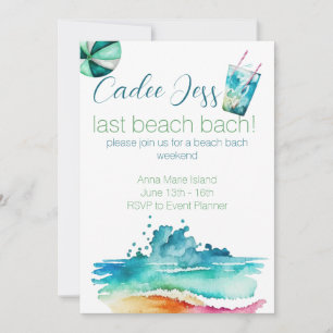 Invitation Beach Bach Party