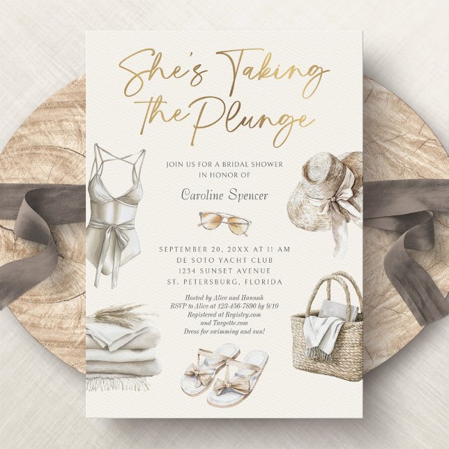 Invitation Beach Coast Tropical Bachelorette Week-end (Créateur téléchargé)