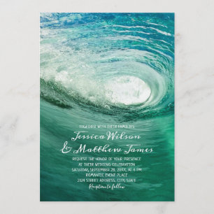 Invitation Beach Ocean Destination Surf Mariage nautique