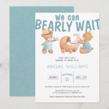 Bearly Wait C'est un Baby shower d'ours en peluche
