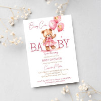 Beary jolie fille en peluche ours baby shower modè