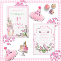 Béatrix Rose Cute Potter 1er fête d'anniversaire