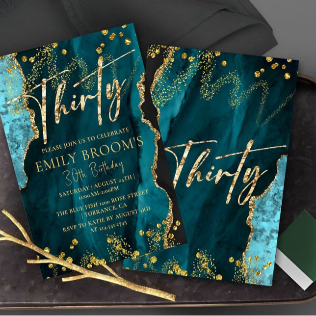 Invitation Beau 30ème anniversaire (Créateur téléchargé)