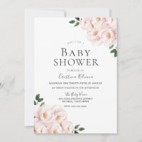 Beau Baby shower Fille Rose Bleu Élégant
