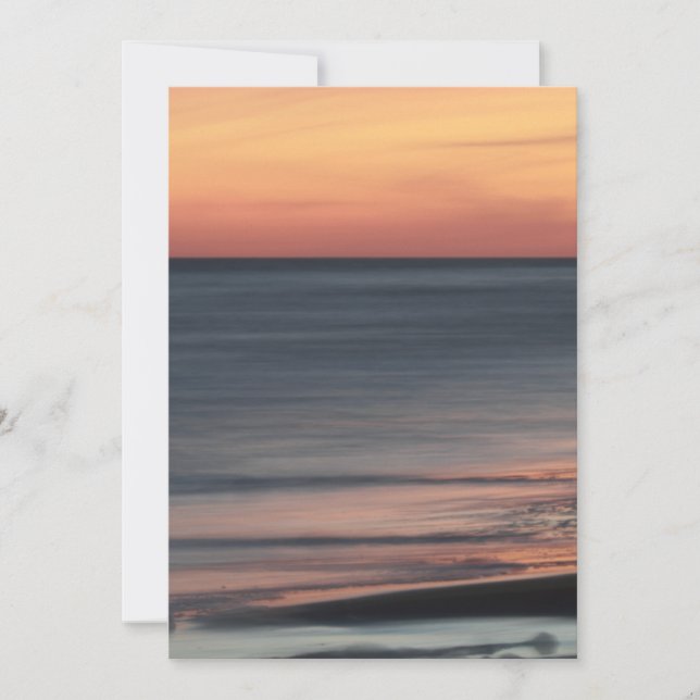 Invitation Beau blanc de célébration de coucher du soleil de (Devant)