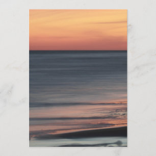 Invitation Beau blanc de célébration de coucher du soleil de