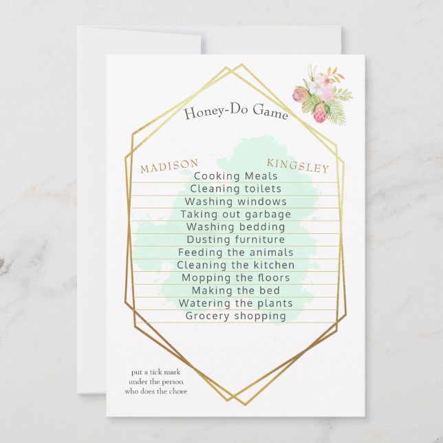 Invitation Beau Lime Green 💚 Boho Honey-Do jeu (Devant)