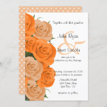 Beau Mariage de fleurs de Rose orange