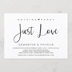 Invitation Beau Noir Rien de Fantaisie Juste Amour, Fugue