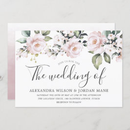 Invitation Beau Rose Dusty Blush Pink Mariage