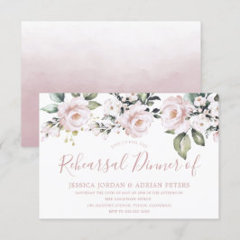 Invitation Beau Rose Dusty Blush Pink Rehearsal Dîner
