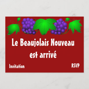 Invitation Beaujolais nouveau