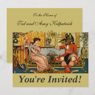 Invitation Beauté Beast Classic Fairy Tale Caractères