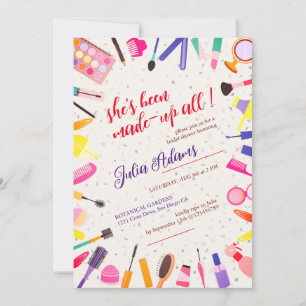 Invitation Beauté Cosmétique Coiffure Maquillage Mariage Ente