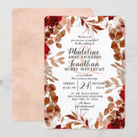 Beauté rustique Floral Automne Harvest Mariage fro