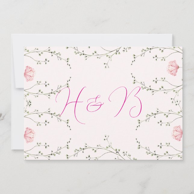 Invitation Beautiful Floral  (Devant)