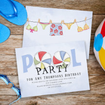 Beaux Bals Whimsical Fun Pool Party Summer Beach