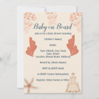 Bébé à bord Baby shower côtier