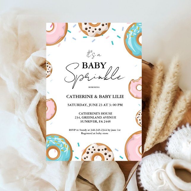 Invitation Bébé arrose le Baby shower neutre entre les sexes (Créateur téléchargé)