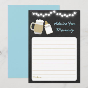 Invitation Bébé bleu brasse conseil Baby shower