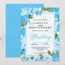 Bébé bleu Mariage floral classe