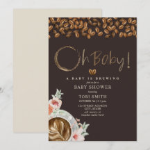 Bébé brasse Oh Bébé café foncé Douche florale