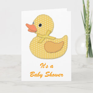 Invitation Bébé Canard Jaune, C'est un Baby shower