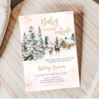 Bébé C'est froid dehors Baby shower d'hiver fille