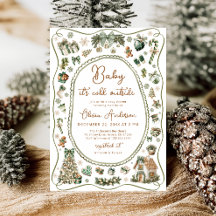 Bébé c'est froid hors du Baby shower d'hiver