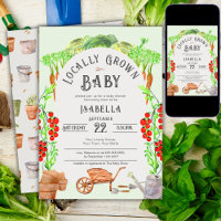 Bébé cultivé localement, Baby Shower Marché de fer