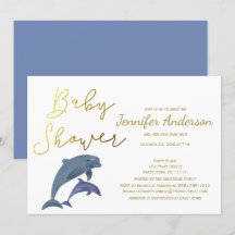 Bébé Dauphin ou Baby shower de fille