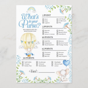 Invitation Bébé de ballon à air chaud Ce qu'il y a dans votre