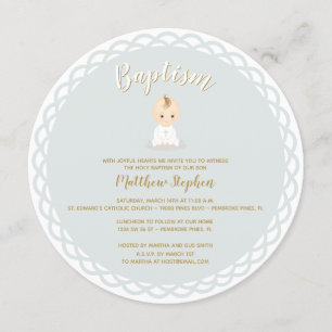 Invitation Bébé de baptême