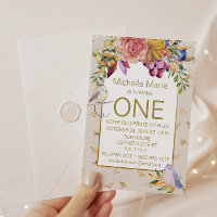 Bébé d'or Oiseaux Bumble abeilles premier annivers