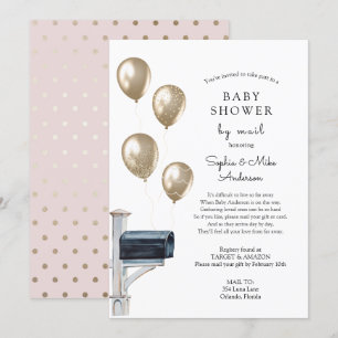 Invitation Bébé Douche longue distance par courrier