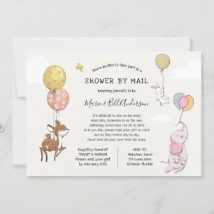 Invitation Bébé Douche longue distance par courrier