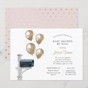Invitation Bébé Douche longue distance par courrier