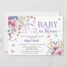 BÉBÉ EN BLOOM BABY SHOWER FLEUR SAUVAGE FLEURI