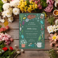 Bébé En Fleur Jardin Cultivant Baby shower Familia